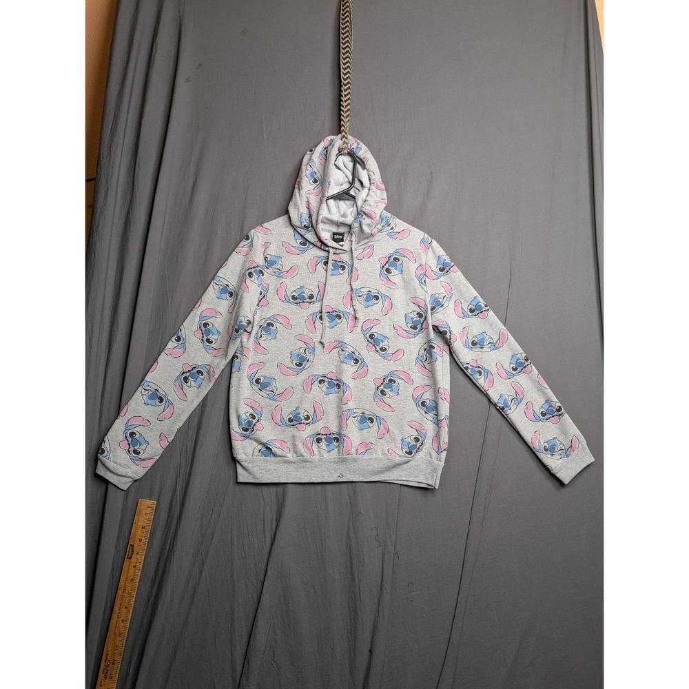 Disney Lilo & Stitch Girl's Pullover Hoodie Stitch All-Over‎ Print Size Large
